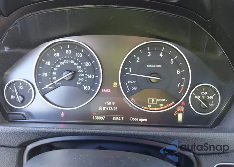 2015 BMW 328I xDrive z USA, uszkodzony, nr VIN WBA3G7C57FK297187